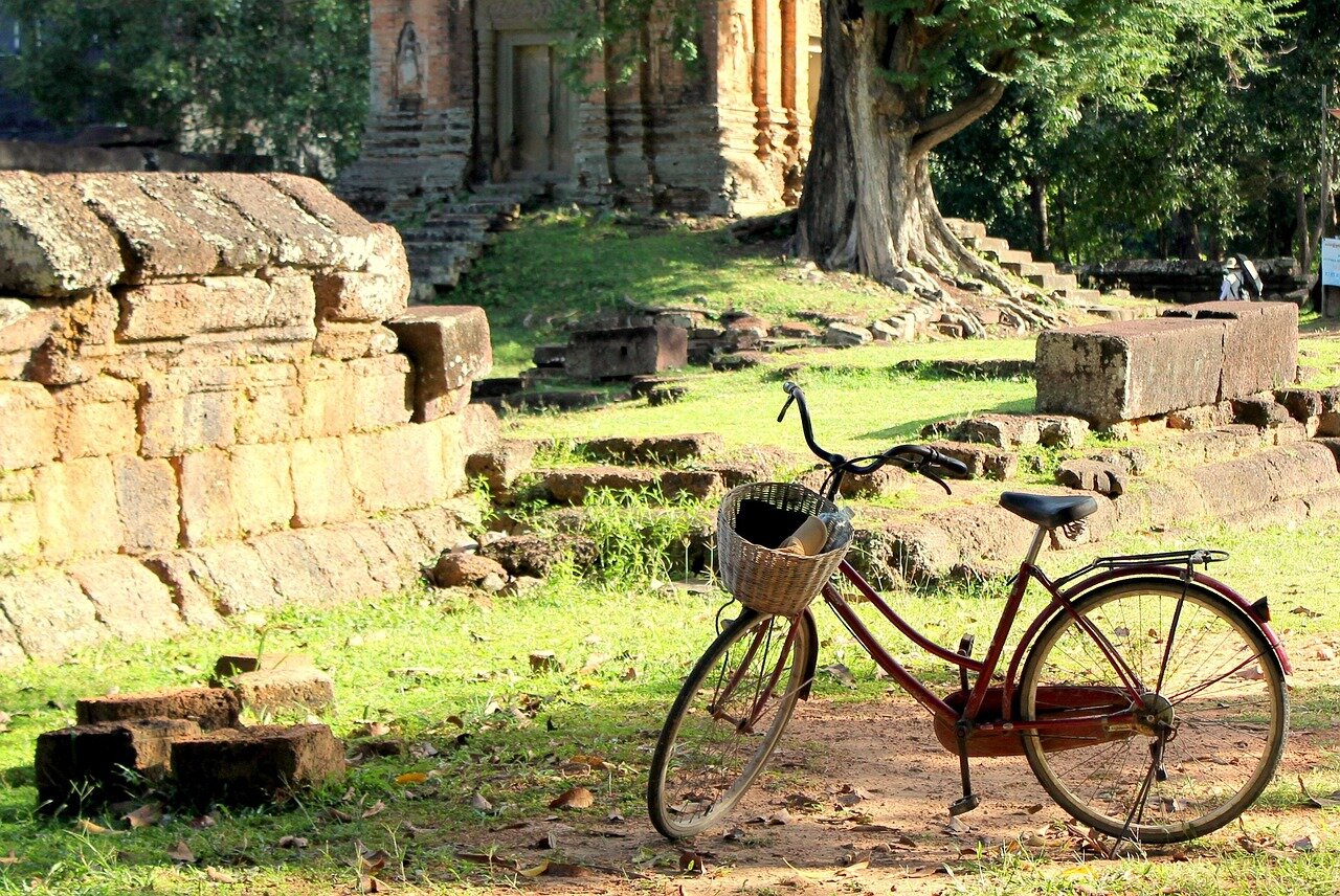 Bycicle at the Angkor Temples